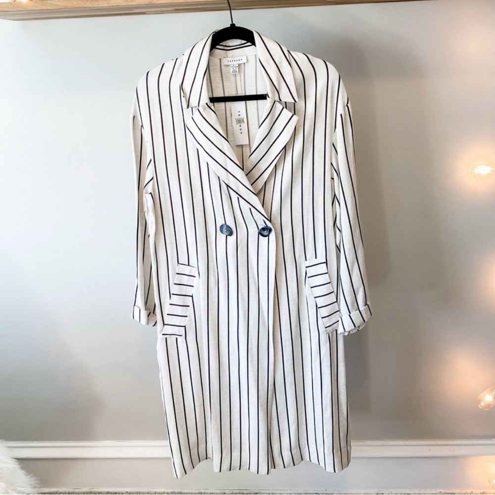 Topshop Button Coat